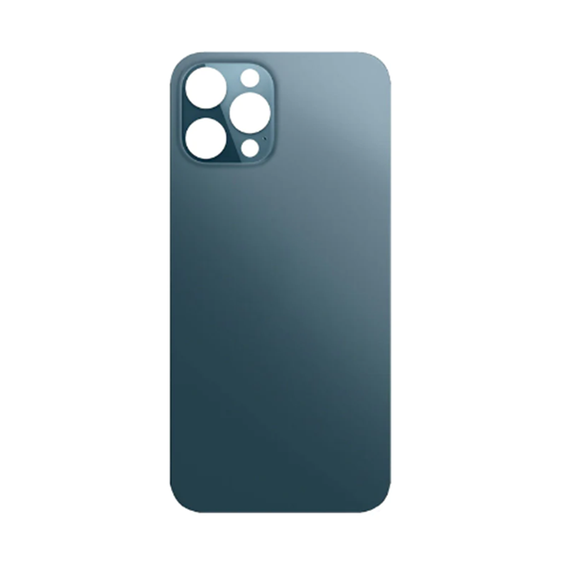 Back Glass Pacific Blue No Logo for iPhone 12Pro (Aftermarket Premium) - Wholesale phone repair part from Skyline Mobile NZ